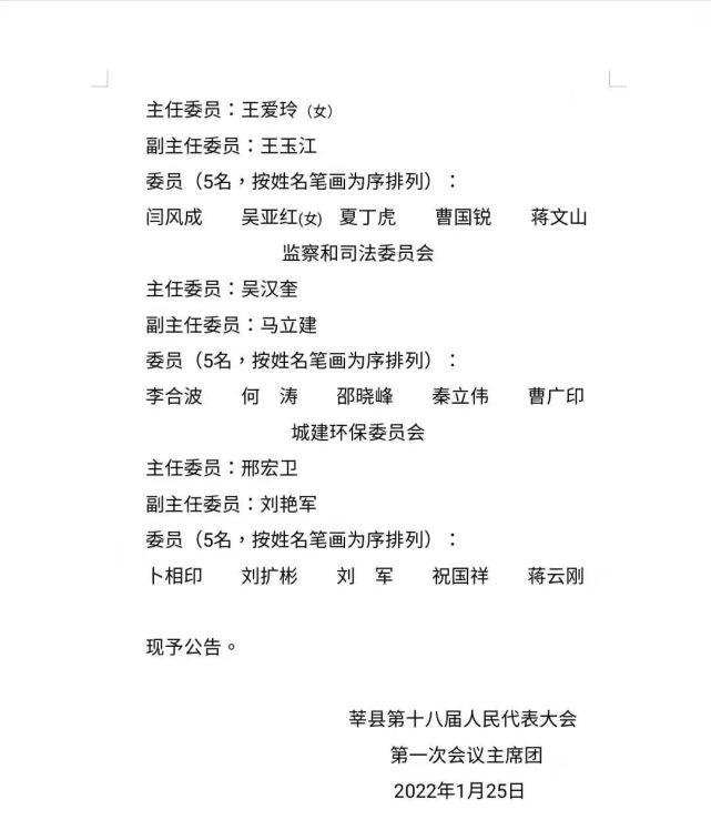 张云生当选莘县人民政府县长!