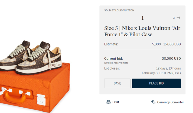 一夜暴涨19万!lv x 耐克af1联名开启发售,你能抢的到吗?|lv|nike