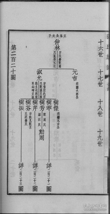 项城张氏族谱 题序据说,此谱为大收藏家张伯驹家族的家谱,封面由