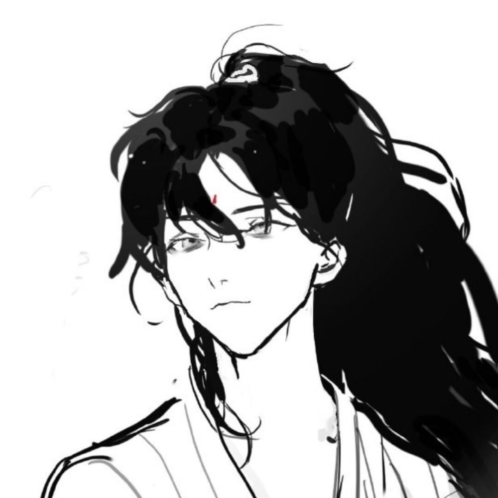 动漫头像黑白男生头像我主动闭上了双眼试图逃离这个世界