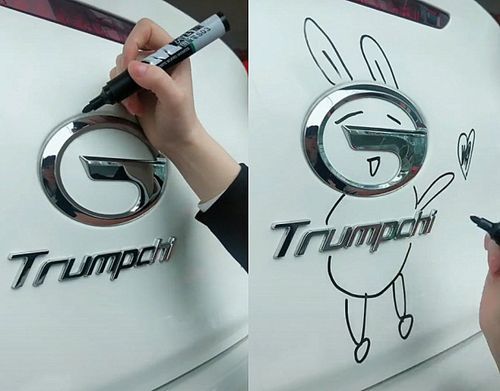 幼儿园让孩子画自家车标,5岁孩子一幅画,让老师羞愧不已