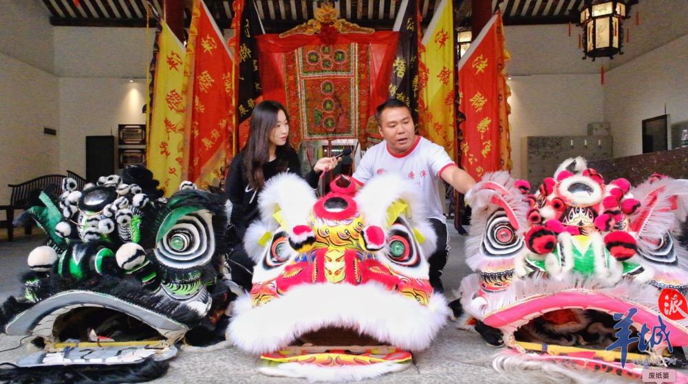 张庭海介绍狮子中的"刘,关,张"但随着时间的推移,能舞动关公狮和张飞