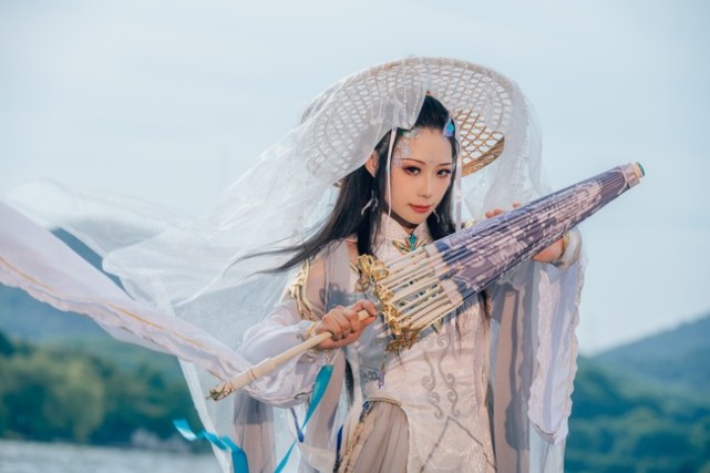 剑侠情缘 鹤梦伞娘cosplay
