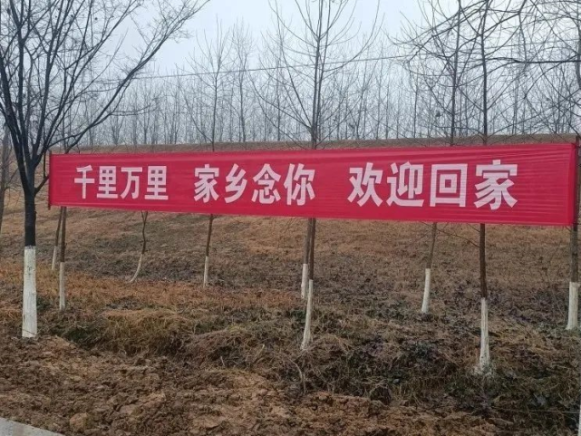 公安县这个镇拉起一条条横幅:欢迎游子和乡贤回家过年