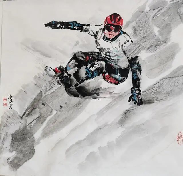 【国画天地】福虎迎春—王培琪迎冬奥《激情冰雪》系列作品