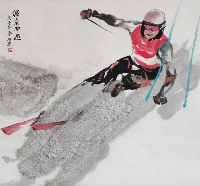 【国画天地】福虎迎春—王培琪迎冬奥《激情冰雪》系列作品