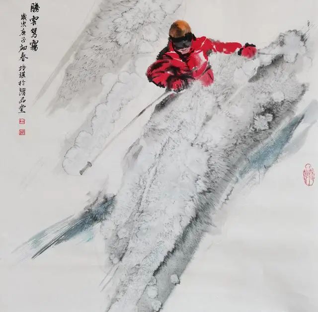 【国画天地】福虎迎春—王培琪迎冬奥《激情冰雪》系列作品
