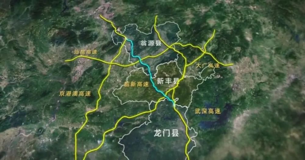 起点位于韶关市翁源县新江镇,于2021年6月底通车运营,韶新高速公路先