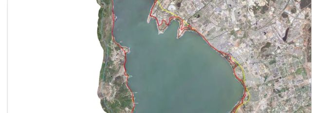 打开腾讯新闻,查看更多图片 >红线距离滇池湖岸线最远处约825米,主要