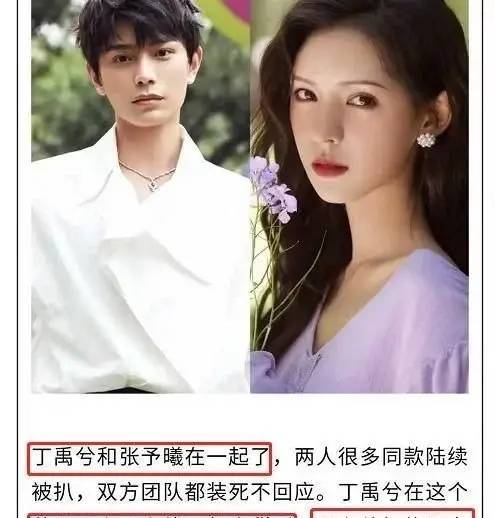 公开恋爱娱记曝丁禹兮为女友拒炒男女cp跟张予曦已低调在一起