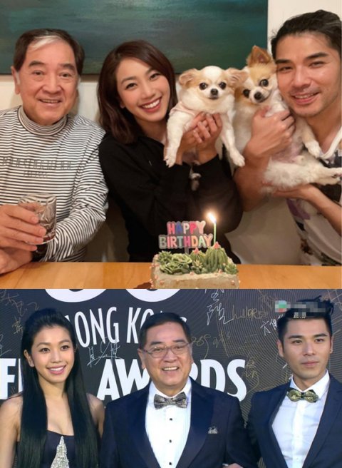 76岁秦沛出镜为女儿姜丽文庆生 额头一撮白发超喜感_腾讯新闻