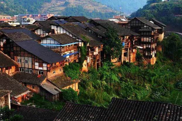 这处景点就是尧坝古镇,地理位置在四川省合江县.