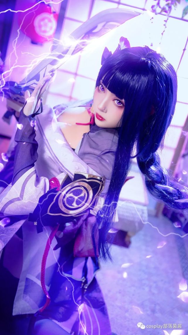 cos:原神雷电将军特效cos正片@六六