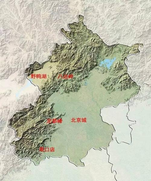 北京湾地形图片