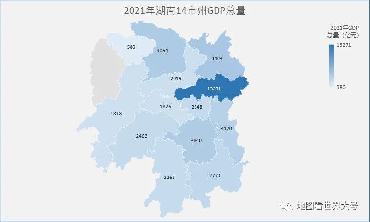 湖南14市州2021年gdp排名出爐長沙一枝獨秀張家界墊底