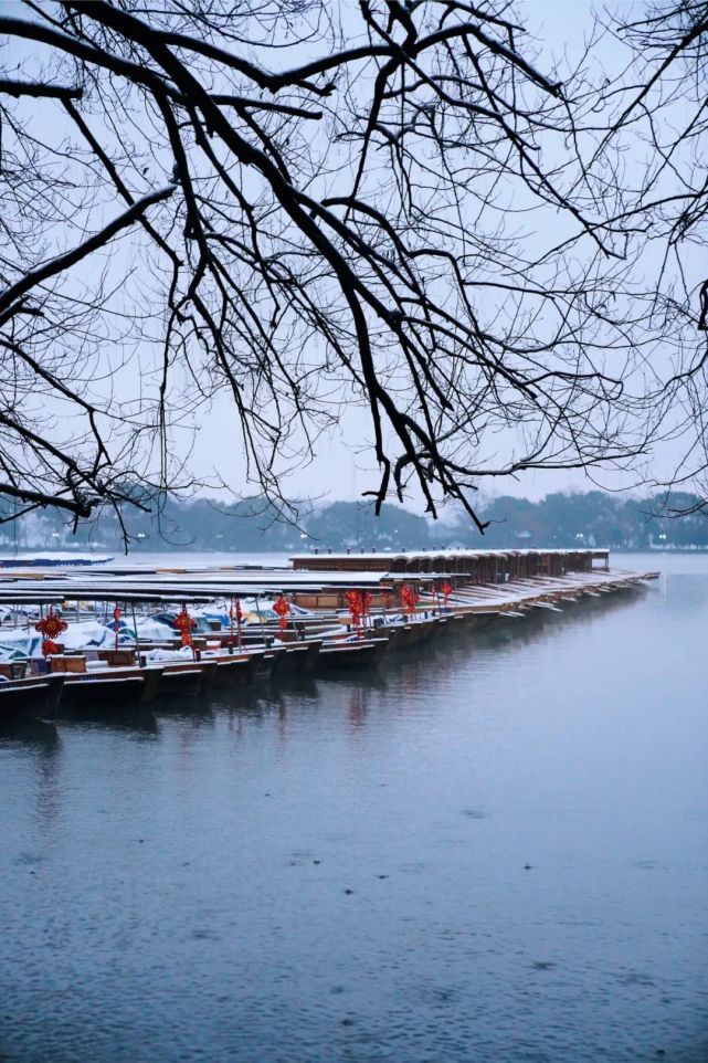 杭州城市雪景图片