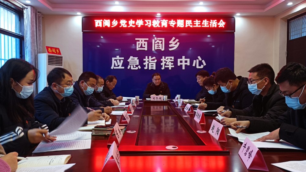 灵宝市西阎乡召开党史学习教育专题民主生活会