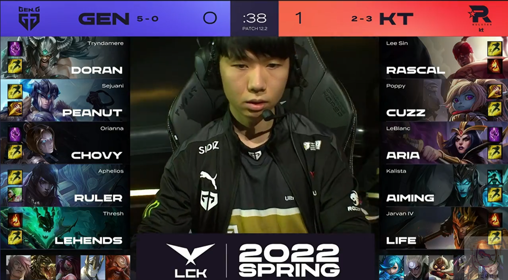 life皇子辅助rascal上演绝杀kt终结geng五连胜