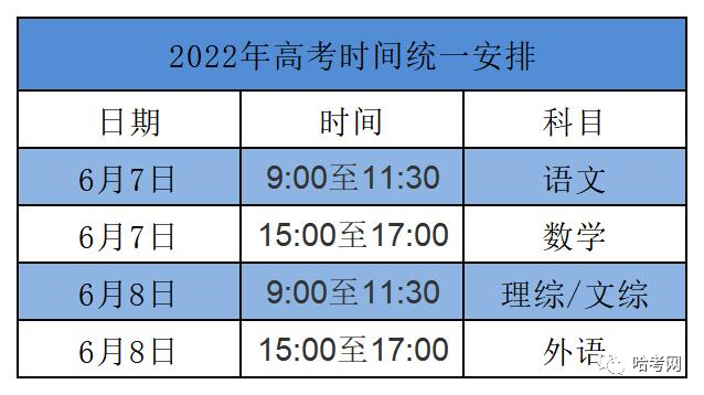 2022 年高考時間定了!這幾類考生不得報名參加考試!