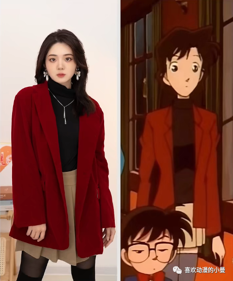 作为名柯剧中的"天使"设定,毛利兰可是是完美女友的存在了,不仅外貌