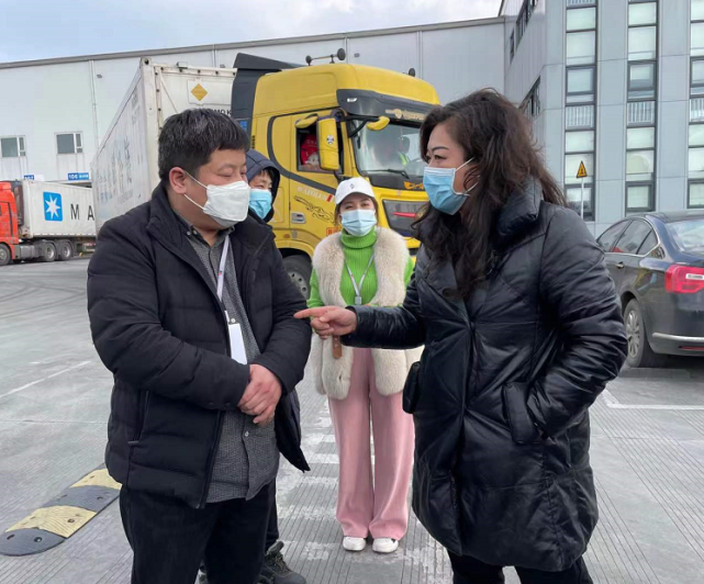 节前安全区领导叶尚敏李宁坤带队检查春节前疫情防控和安全生产