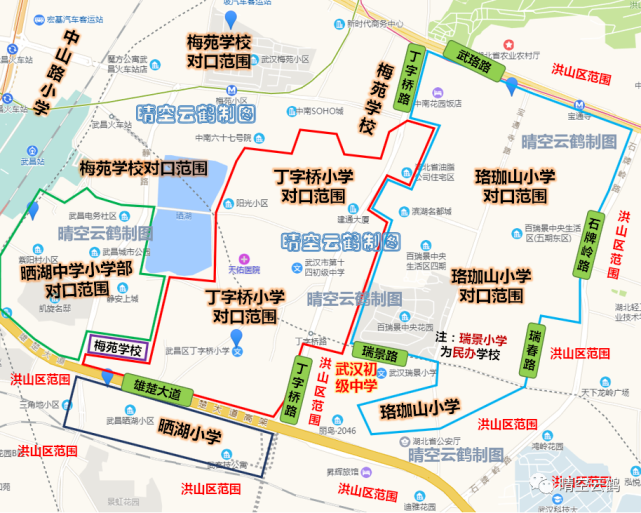 武汉百瑞景地图图片