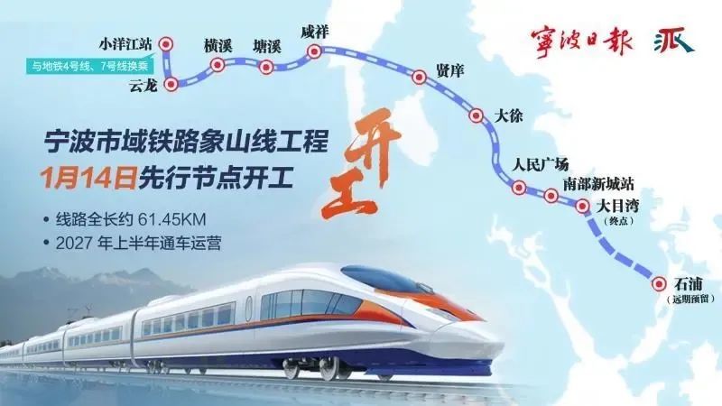 最新宁波至象山市域铁路各个设计招标启动全面开建不远了