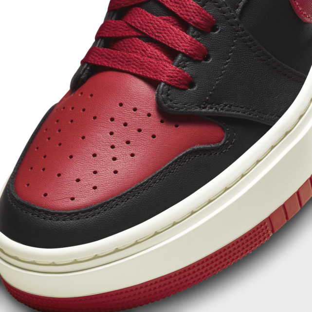 aj1黑红脚趾新款又被曝光了即将开启发售特殊鞋垫增高