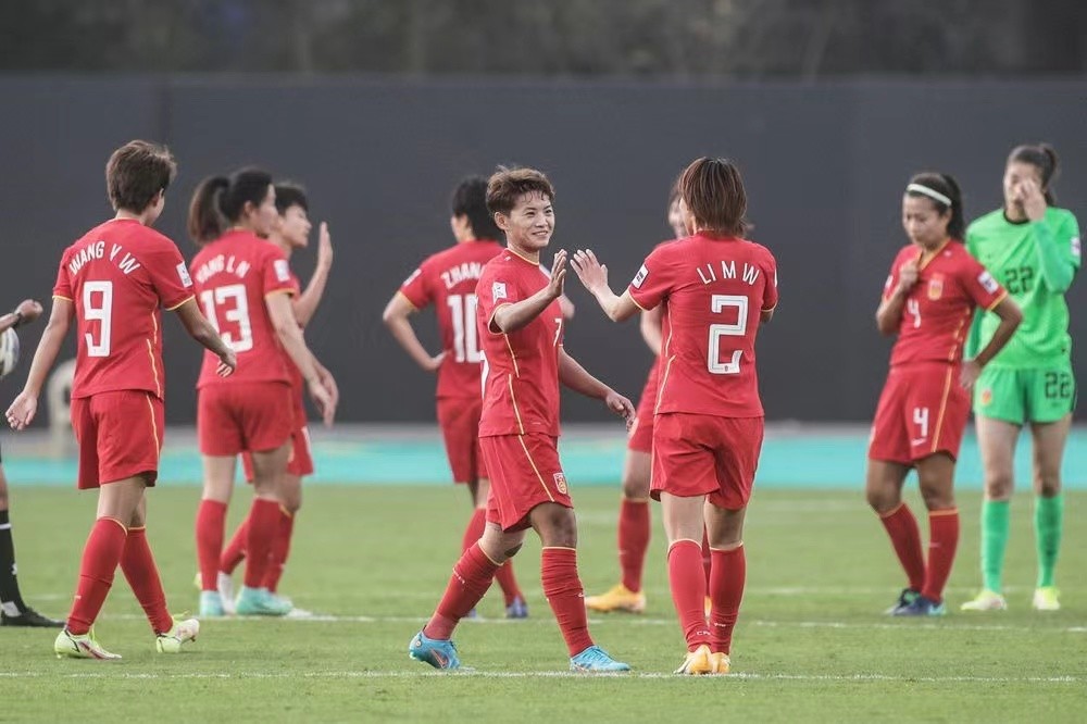 中国女足进亚洲杯四强将直通世界杯