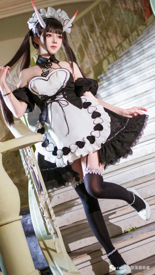 cos:碧蓝航线能代女仆装cos正片@楚楚子