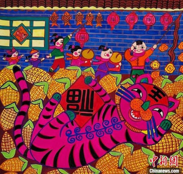 农民画里的"虎味"是什么样的?