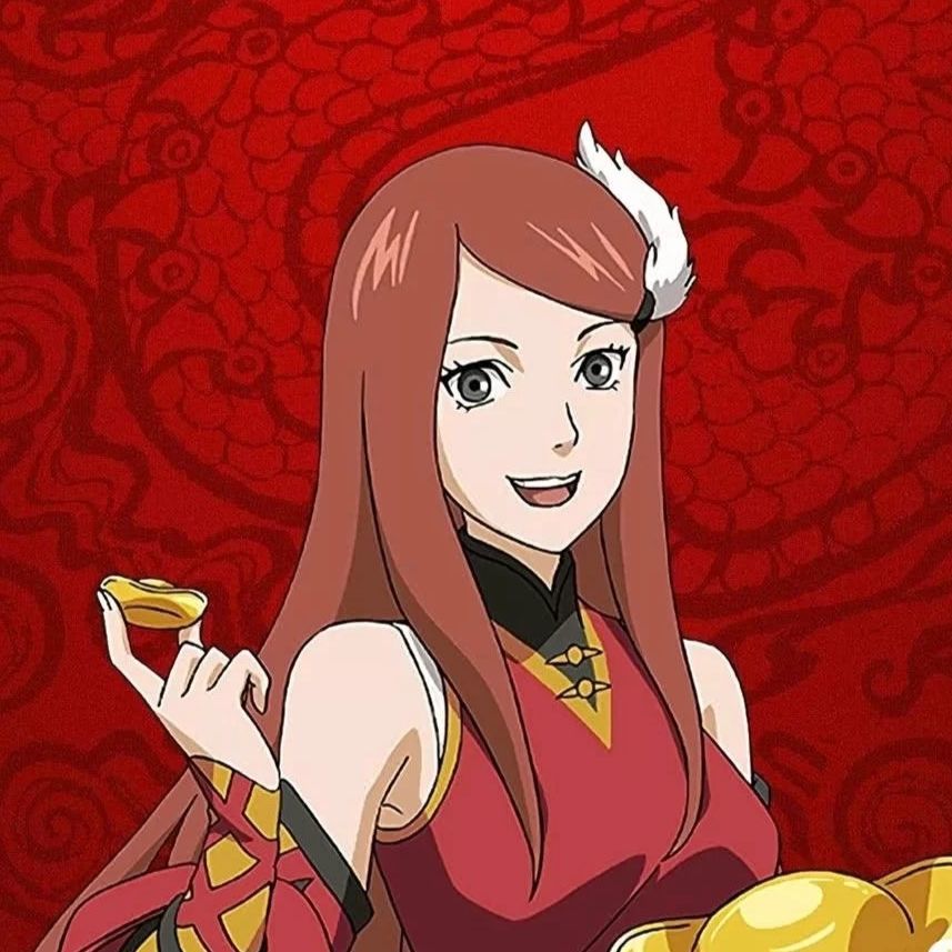 动漫头像火影忍者水门玖辛奈新年头像放个鞭炮