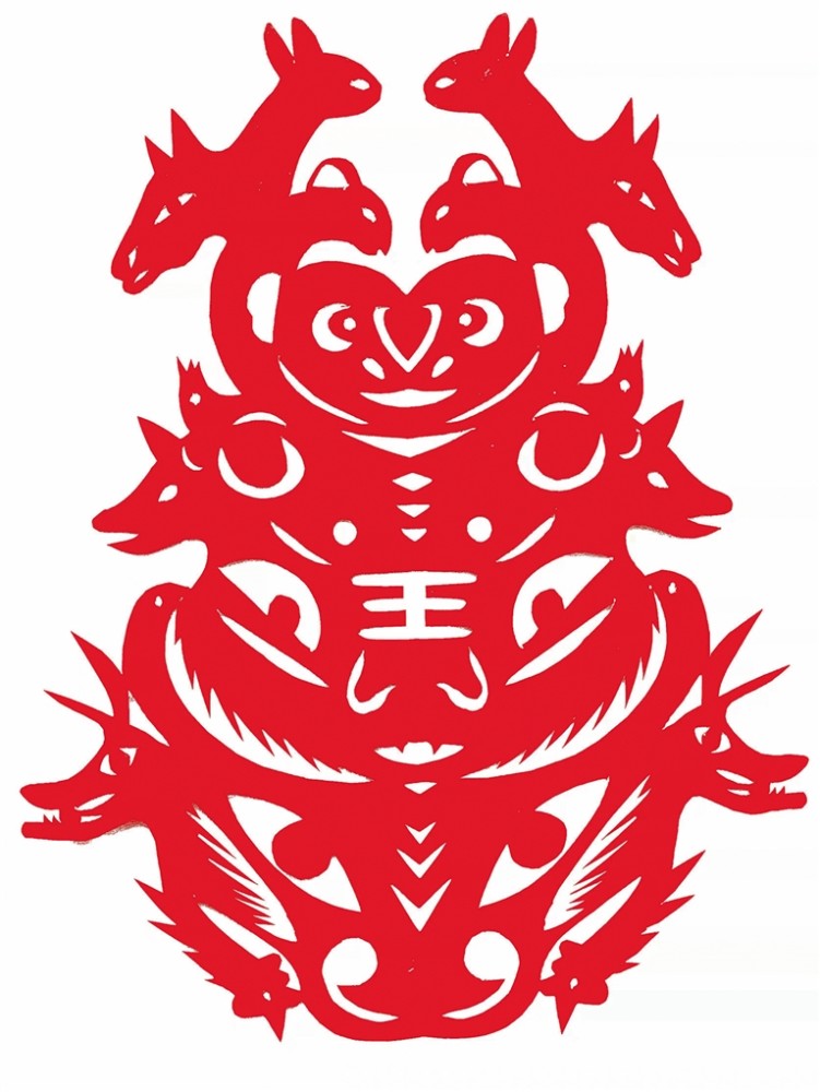 非遗剪纸迎虎年虎虎如生