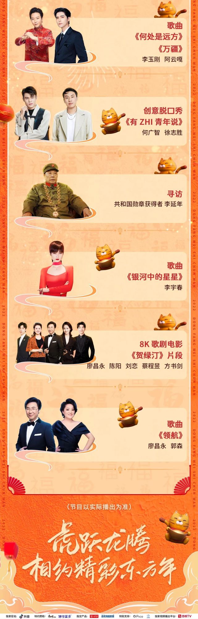 东方卫视春晚节目单来袭!相约精彩东方年