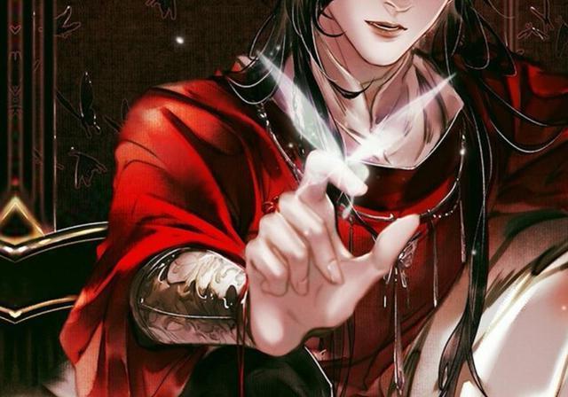 《天官赐福》灰灰的新年贺图,花城超帅的正脸,又换新耳环了!