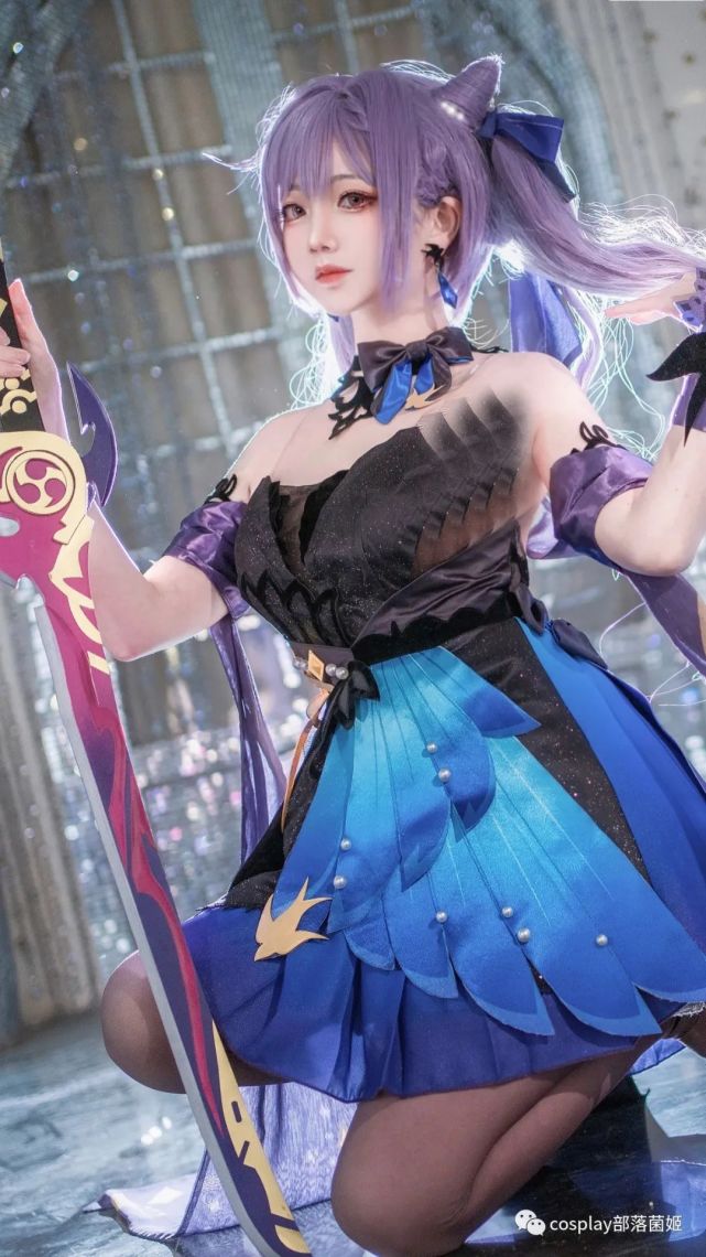 cos:原神刻晴霓裾翩跹cos正片@楚楚子