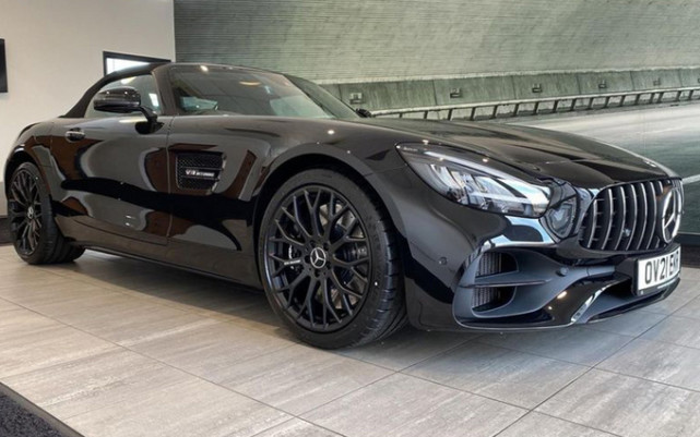 梅赛德斯-amg gt暗夜特别版实拍,4.0t v8性能强悍