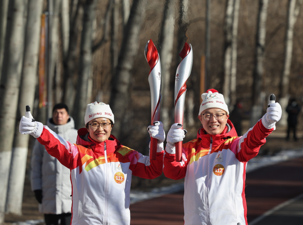 北京冬奧會北京冬奧會火炬在奧森公園傳遞25