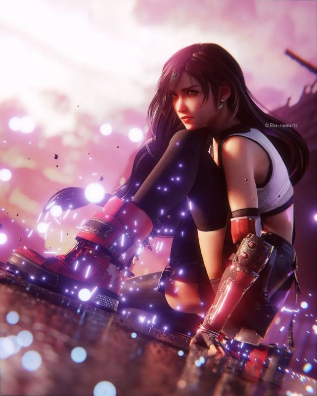 国外画师自制蒂法3d福利图性感热辣绅士很满意