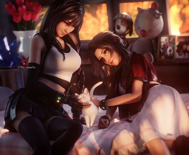 国外画师自制蒂法3d福利图性感热辣绅士很满意