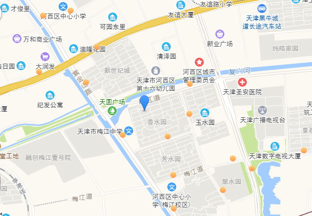 天津河西区行政区划图图片