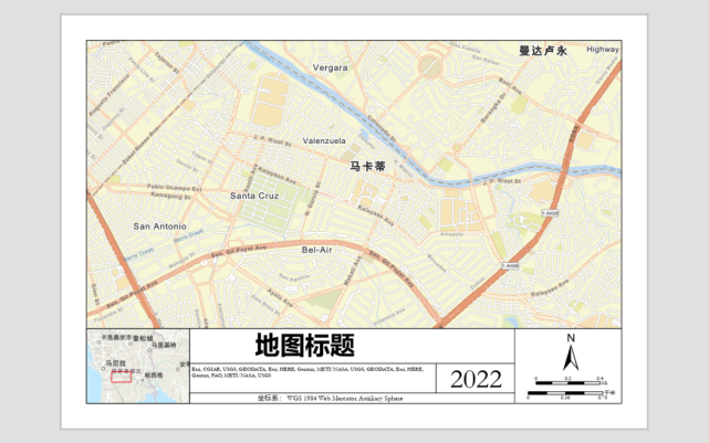 arcgispro鹰眼图快速制图