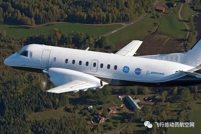 ge航空使用萨博340b飞机测试混合动力电力推进发动机