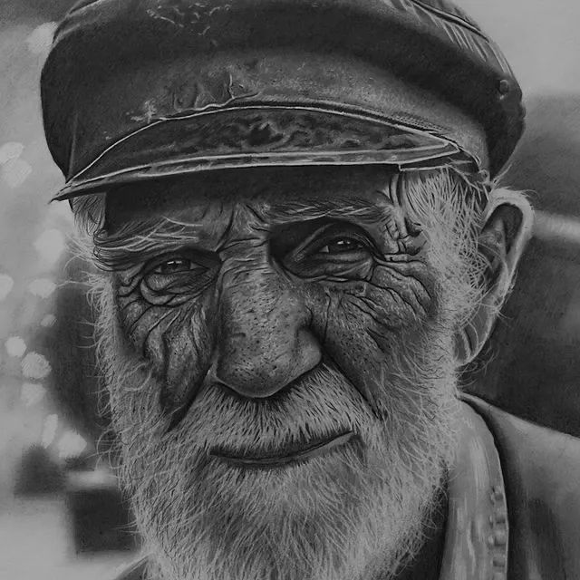 他天生没有双手,却画出超写实素描,让人感叹:自己白长一双手