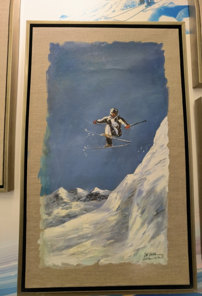 冬奥主题油画展在南京奥林匹克博物馆展出