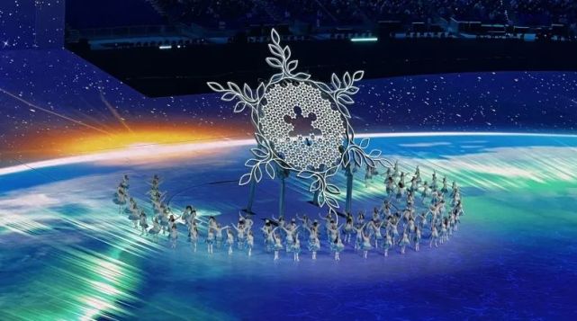 冬奥会开幕式冰立方图片