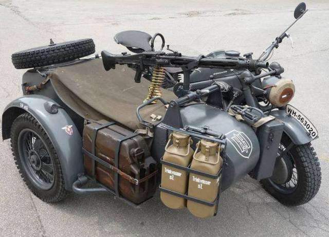 二战德军所装备的9种军用摩托车不仅拉风也都是男人的浪漫