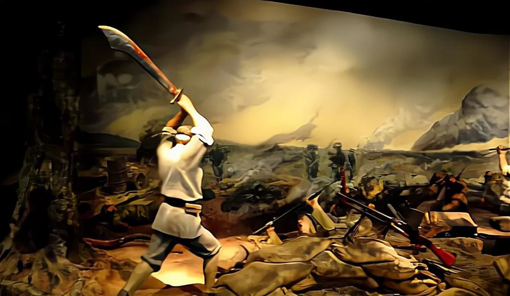 一寸短一寸险20把大刀对抗20把刺刀1分钟内大刀队无一生还