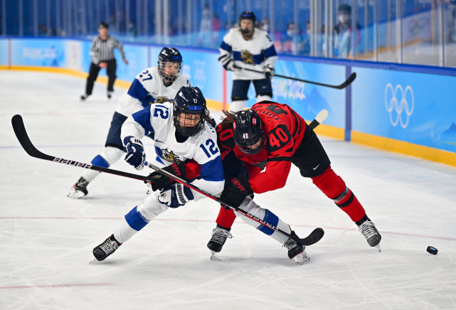 北京冬奧會冰球女子小組賽加拿大隊勝芬蘭隊