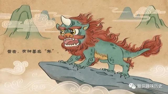 孩子问为何过年时要人们自己驱赶年兽门神不是会保护我们吗